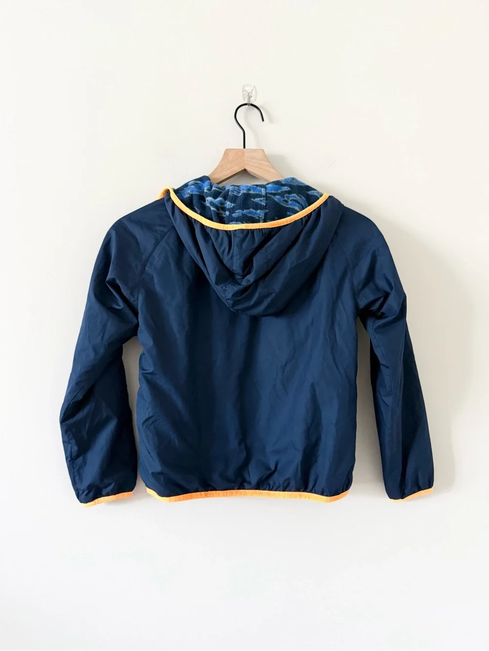 The North Face Kids' Navy Jacket with Fleece Lining Reversable Size -S (7/8)